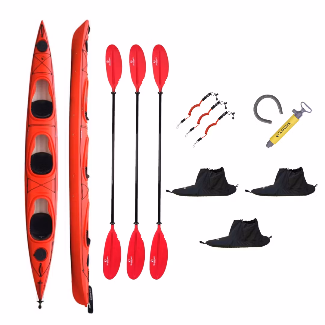 Trippelkajak - Seahawk Expedition K3 - Outlet 10 års garanti