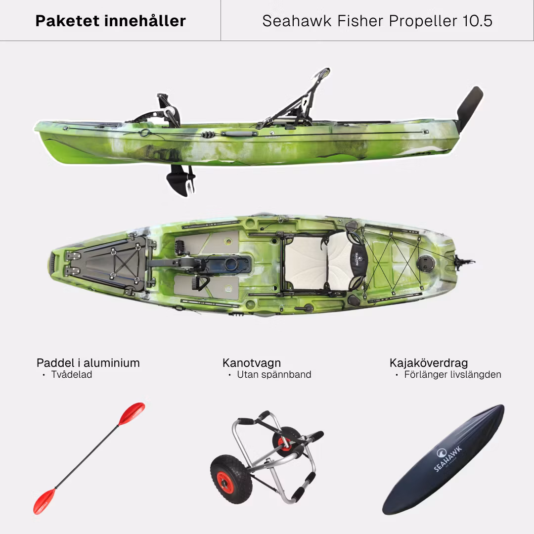 Seahawk Fisher Propeller 10.5 - Fiskekajak