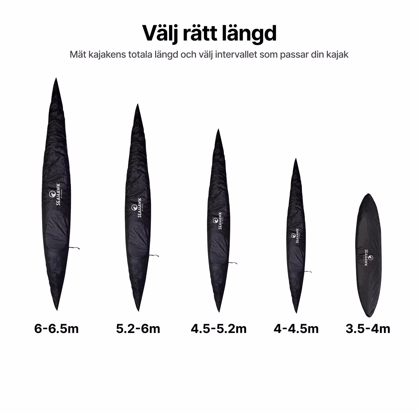 Seahawk Kajaköverdrag Flera Längder