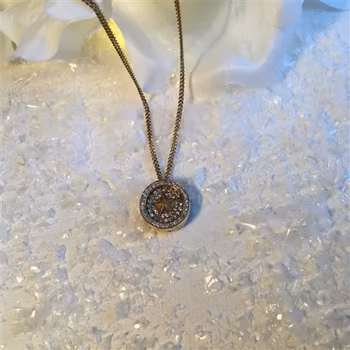 Spirit Icons, Guldförgyllt Silverhalsband