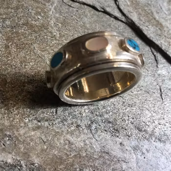 Kraftig silverring