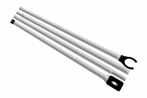 Bent strekkstang i aluminium (215-235cm)