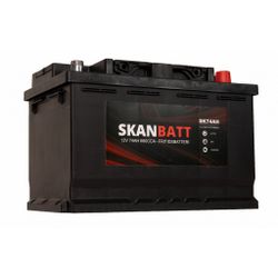 SKANBATT Fritidsbatteri 12V 74AH 680CCA (278x175x190/190mm)