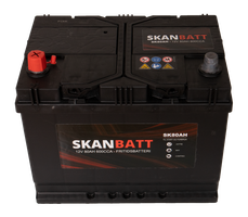 SKANBATT Fritidsbatteri 12V 80AH 600CCA (256x174x205/225mm)
