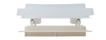 Takluke med myggnett 280x280, opalt glass