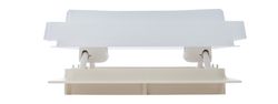 Takluke med myggnett 280x280, opalt glass