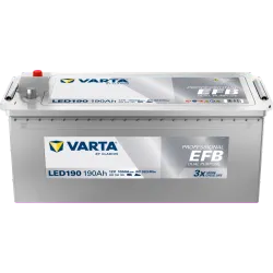 VARTA Fritidsbatteri EFB Batteri 12V 190AH 1050CCA