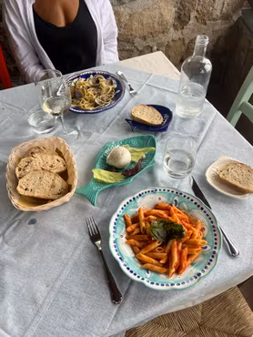 Pasta Plate - Aqua Celeste