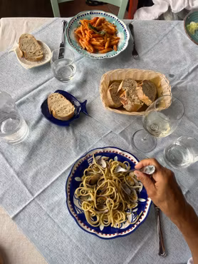 Pasta Plate - Ocean Blue