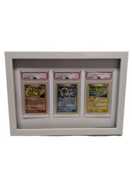 Tre korts ramme PSA,CGC,PCG hvit