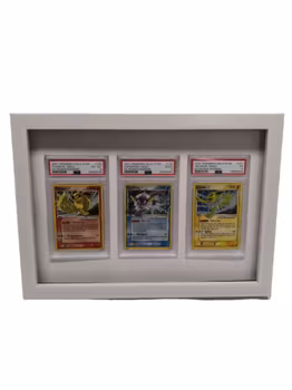 Tre korts ramme PSA,CGC,PCG hvit