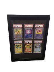 Seks korts ramme PSA,CGC,PCG sort