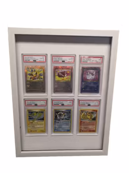Seks korts ramme PSA,CGC,PCG hvit