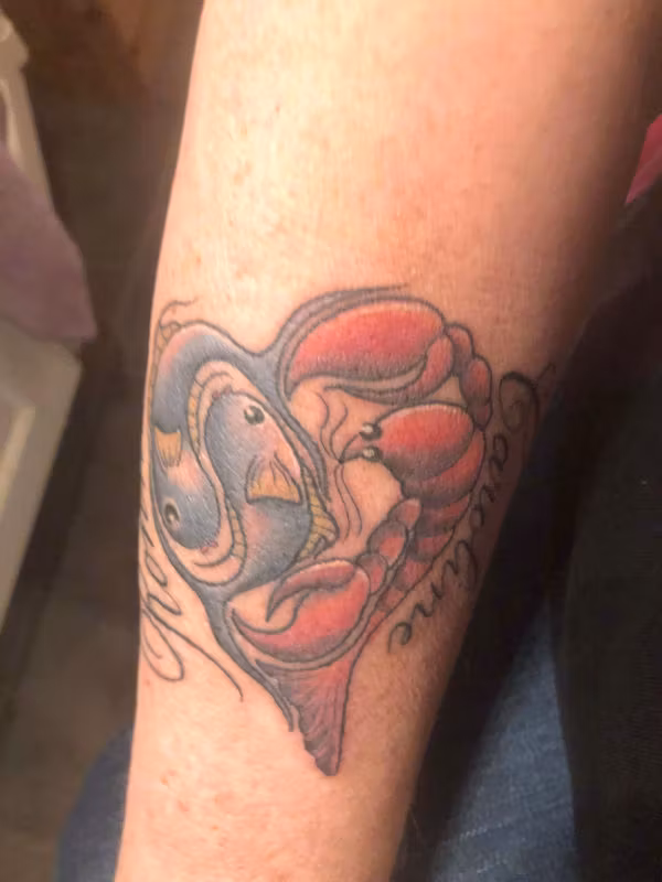 Skiss inför unik Tatueringsillustration