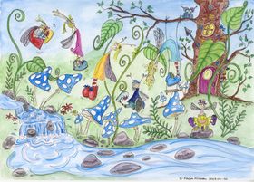 Skogsfén Hopp & Lek (print)