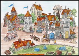 Myllrande stad (print)