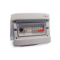 Elcentral förmonterad IP65 1-radig 12 moduler ROGY