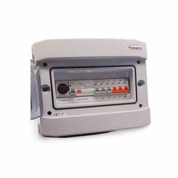 Elcentral förmonterad IP65 1-radig 12 moduler ROGY
