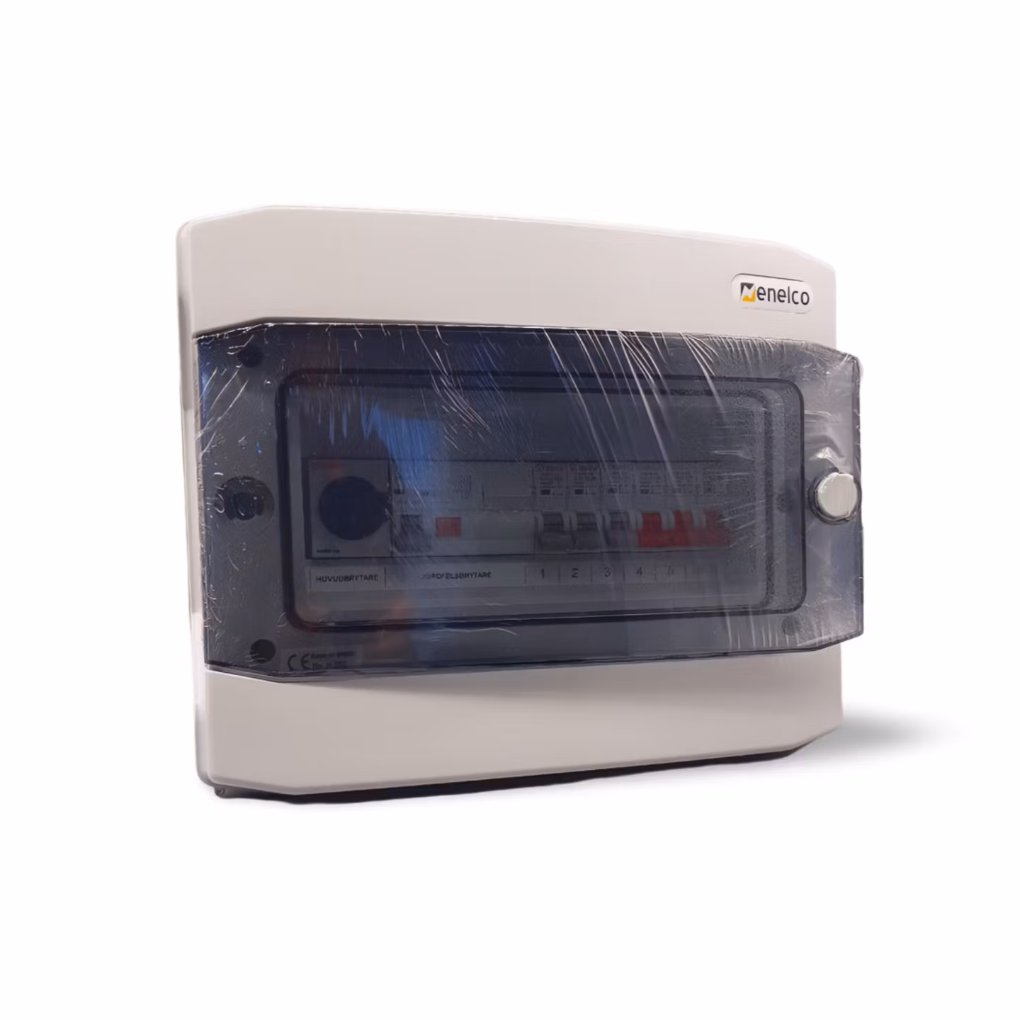 Elcentral förmonterad IP65 1-radig 12 moduler ROGY