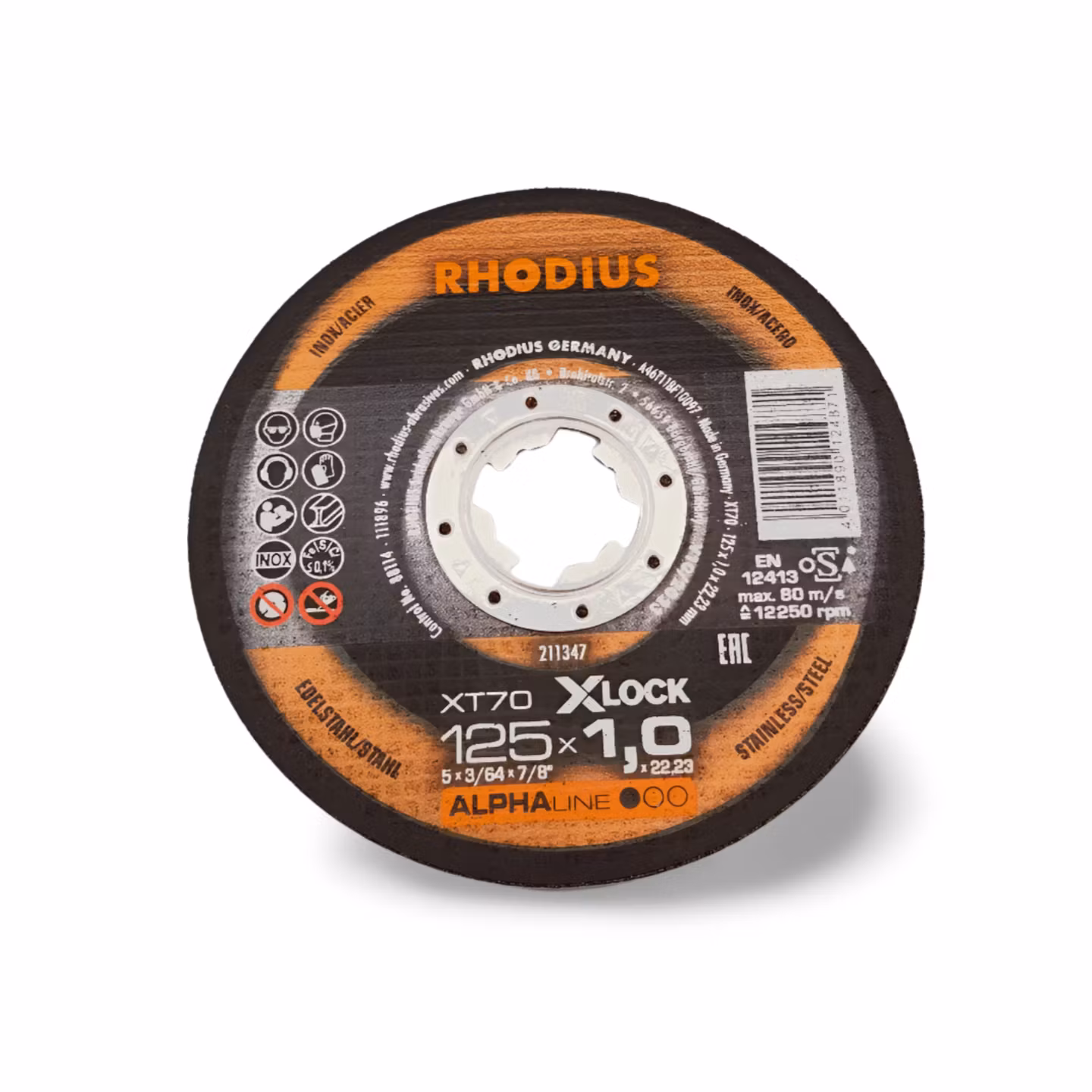 X-LOCK KAPSKIVA XT70 125x1MM RHODIUS 25st