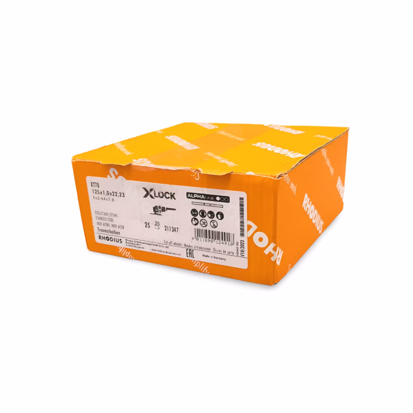 X-LOCK KAPSKIVA XT70 125x1MM RHODIUS 25st