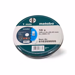 KAPSKIVA Universal 125x1MM METABO 10st