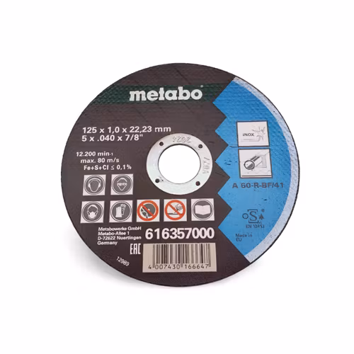 KAPSKIVA Universal 125x1MM METABO 10st