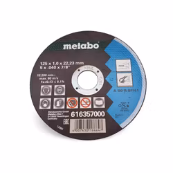 KAPSKIVA Universal 125x1MM METABO 10st