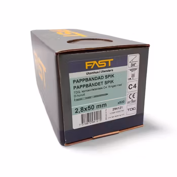 Maskinspik 2,8X50 pappbandad 34° TDG Diamantspets 520st FAST