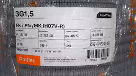 FLEXRÖR FK (H07V-R) 3G1,5 Ø16MM, 100M, RING