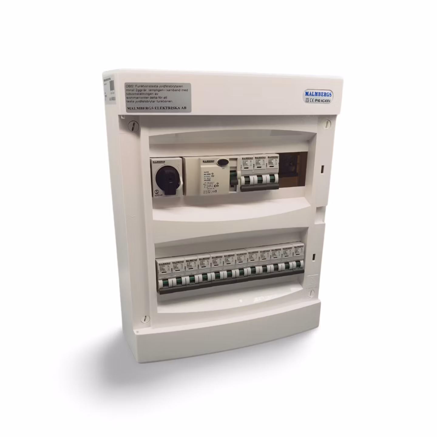 Malmbergs Elcentral komplett 2x12 moduler