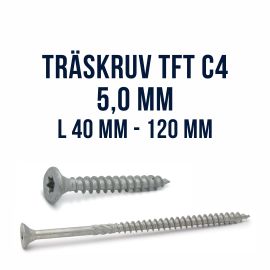 Träskruv TFT 5,0 King Cut utomhus ZF Max FAST
