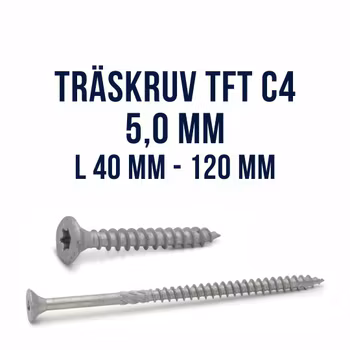 Träskruv TFT 5,0 King Cut utomhus ZF Max FAST