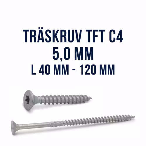 Träskruv TFT 5,0 King Cut utomhus ZF Max FAST