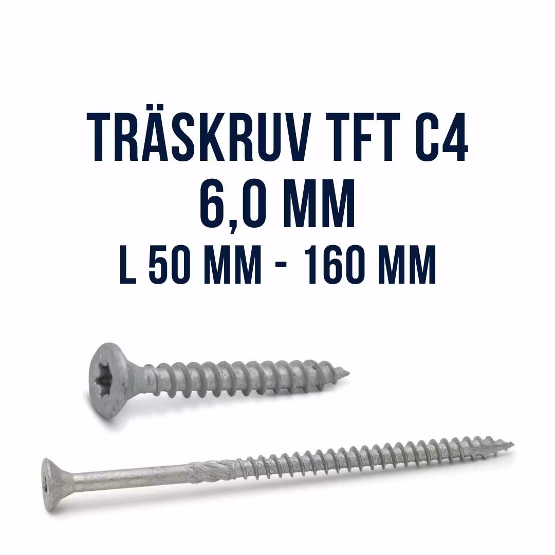 Träskruv TFT 6,0 King Cut utomhus ZF Max FAST