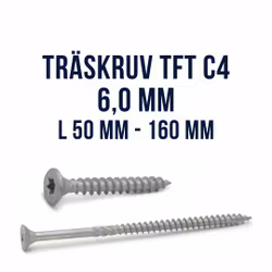 Träskruv TFT 6,0 King Cut utomhus ZF Max FAST