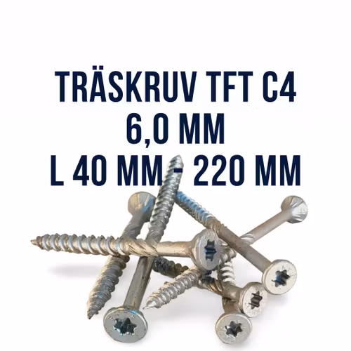 Träskruv TFT C4 6,0 mm ARVID NILSSON