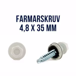 Farmarskruv 4,8x35 FZB 250st ARVID NILSSON