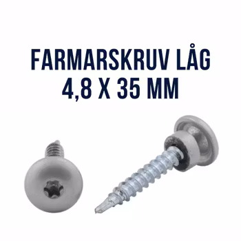 Farmarskruv låg 4,8x35 FZB 250st ARVID NILSSON
