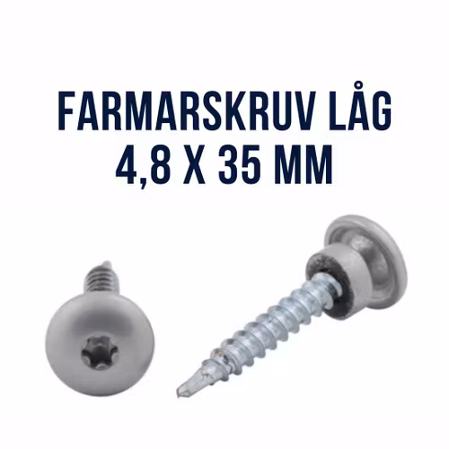 Farmarskruv låg 4,8x35 FZB 250st ARVID NILSSON