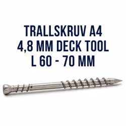 Trallskruv A4 DECK TOOL FAST