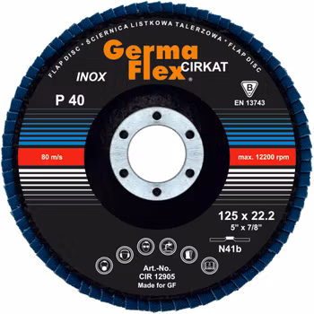 Lamellslipskiva Cirkat 125 x 22,2mm N41B Germaflex