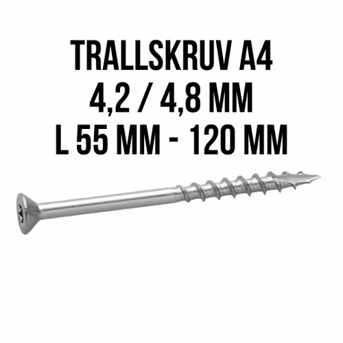 Trallskruv A4 FAST