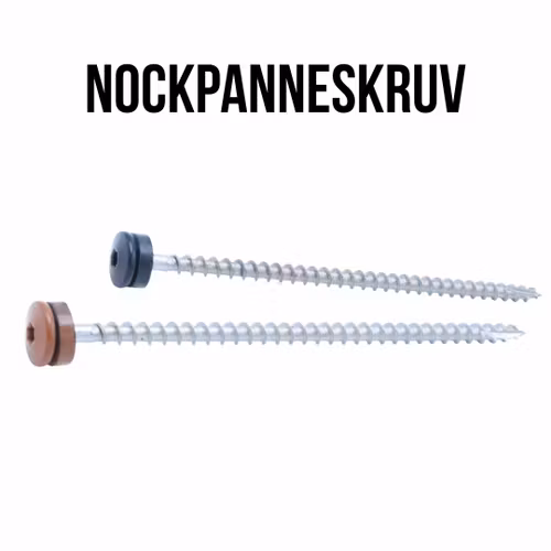Nockpanneskruv FAST – Rostfri A2 med EPDM-bricka