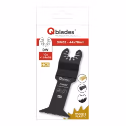 Multisågblad Qblades DW02 44 mm Open End 10P – 15 TPI