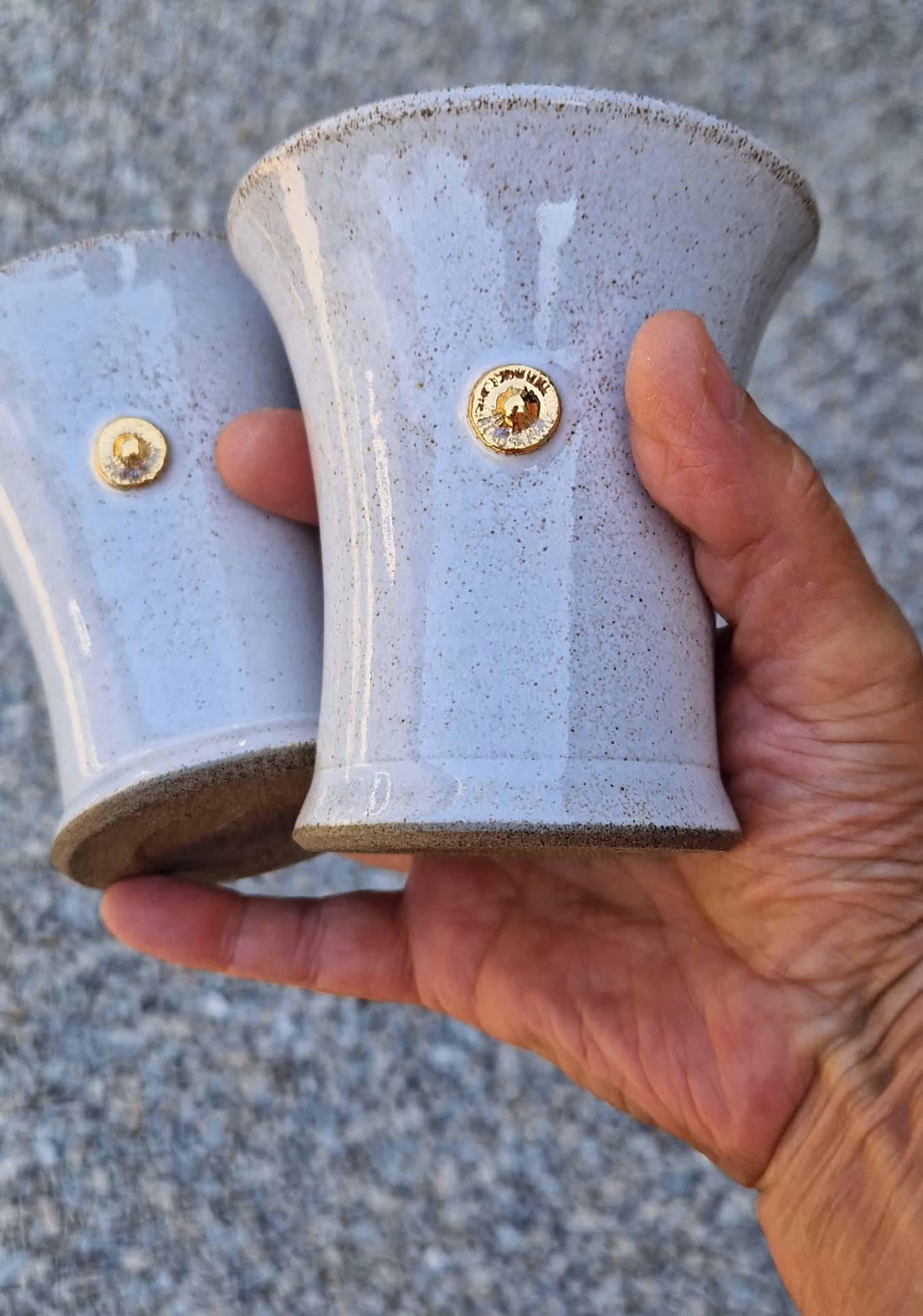 Bägare "Stenstrandsdrömmar"/Vit