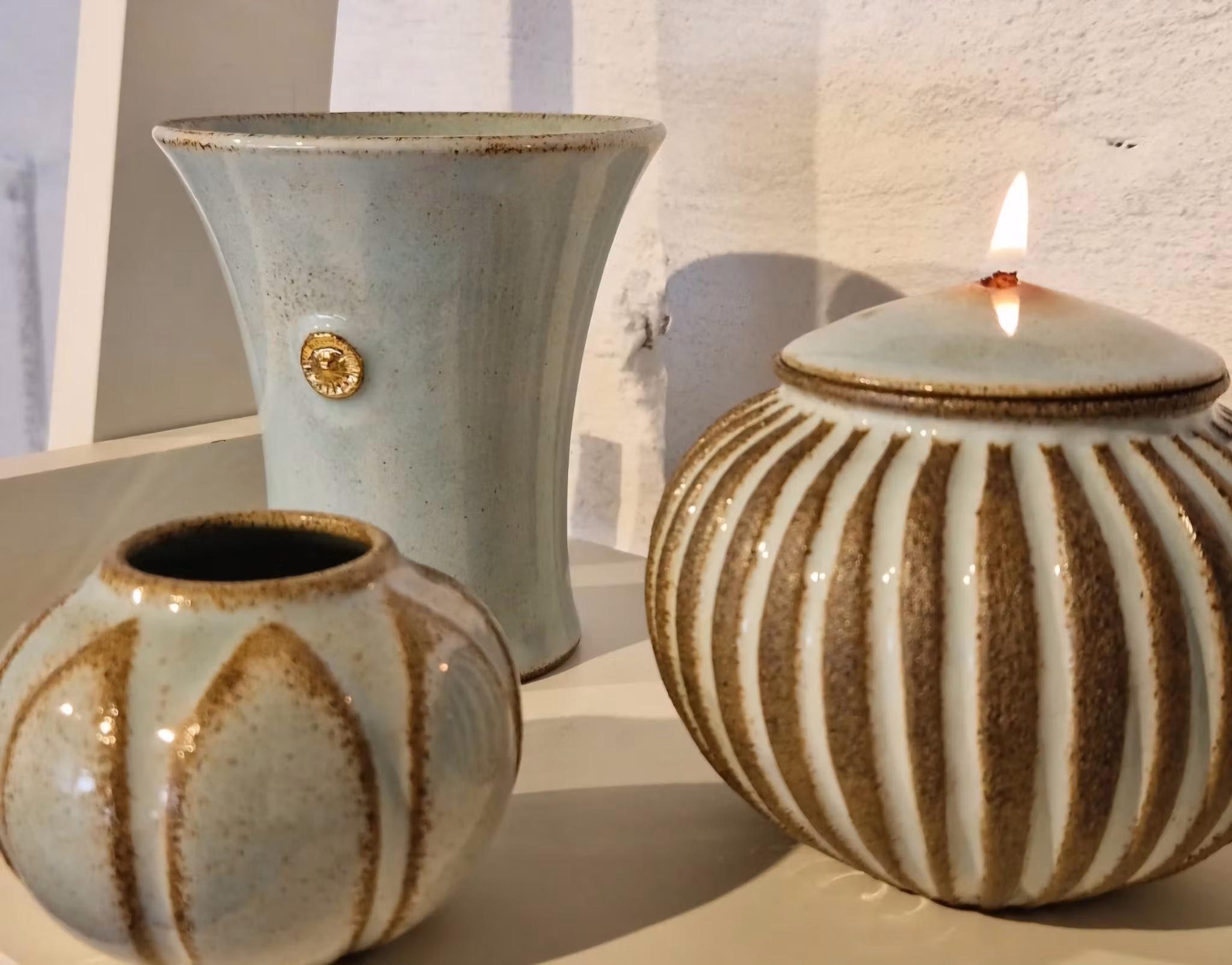 Bägare "Stenstrandsdrömmar"/Vit