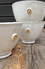 Kopp "Stenstrandsdrömmar" /Vit