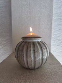 Ljusbärare/Vas/Vit