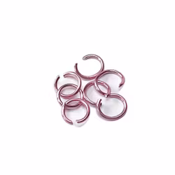 Nail Piercing Ring Pink